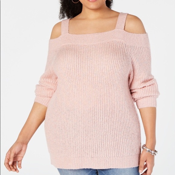 I.N.C plus size cold-shoulder sweater - Picture 2 of 8